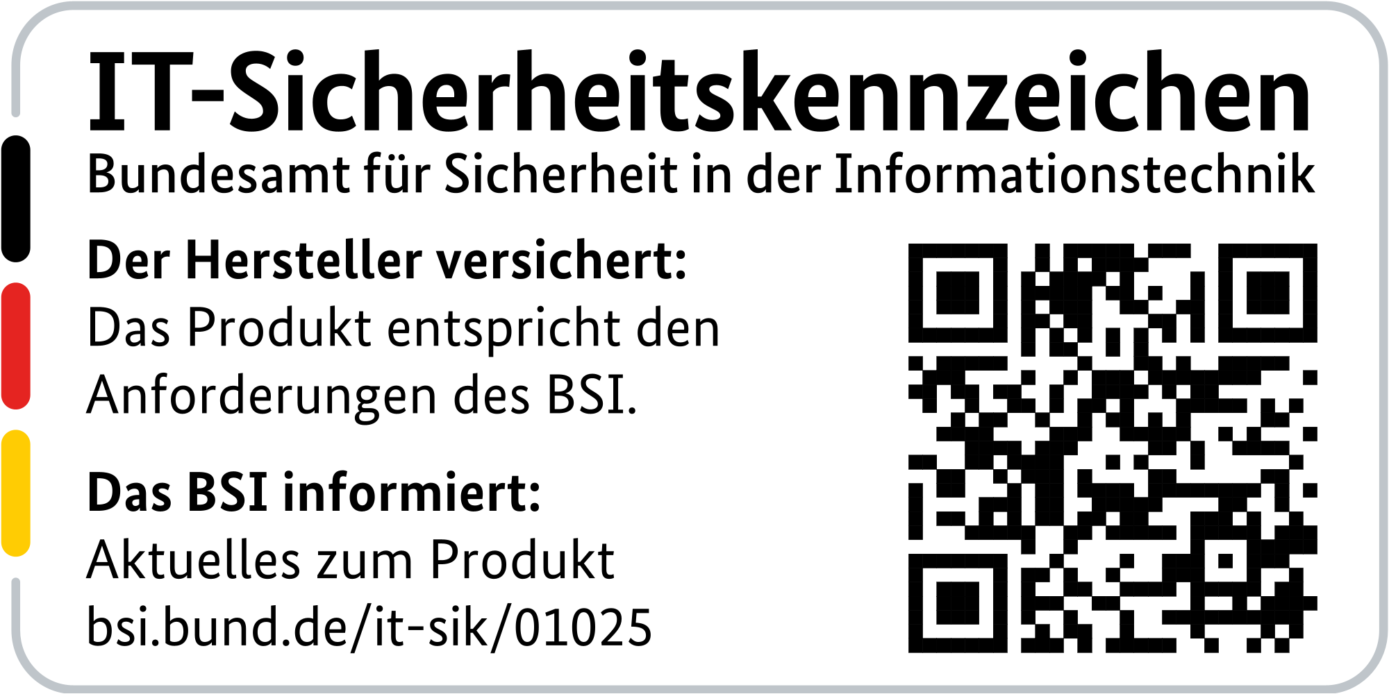 BSI IT-Sicherheitskennzeichen